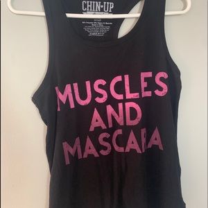 Muscles and mascara muscle tank